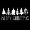 Herbruikbare raamsticker Merry Christmas vrolijk kerstfeest kerst feestdagen statische raamsticker